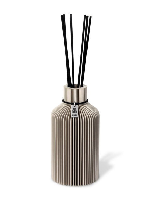 Fragrance vase Pure large room fragrance diffuser in cozy greige by ICONIC HOME