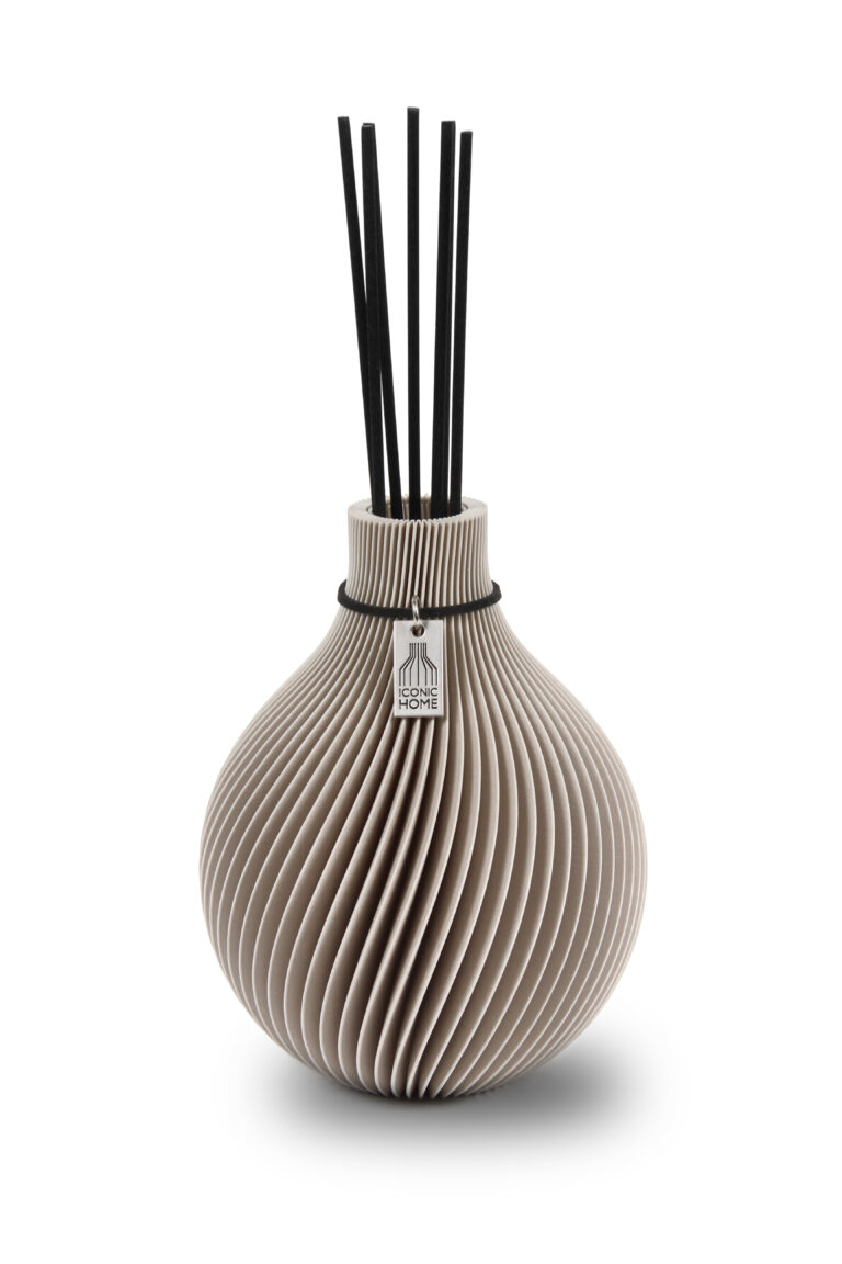 Duftvase Sphere von ICONIC HOME in cozy greige
