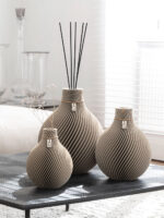 ICONIC HOME vaso profumato Sphere cozy greige 32cm con vasi Sphere