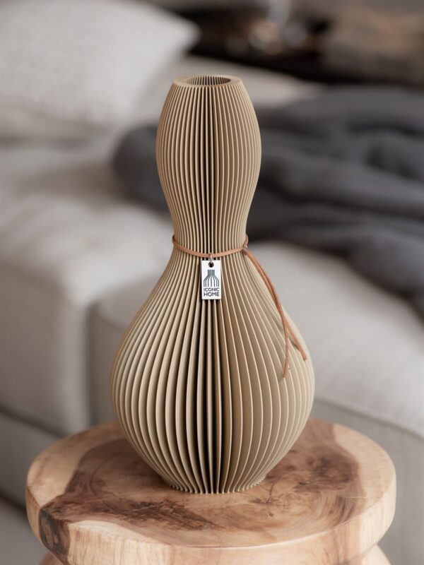 ICONIC HOME Vase Shape natural oak