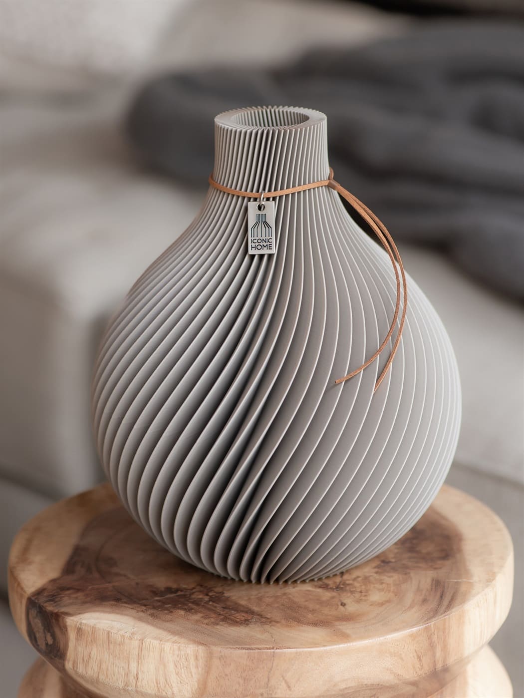 ICONIC HOME Vase Sphere cozy greige