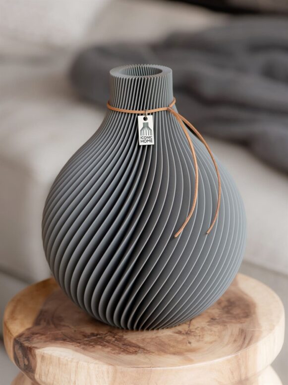 ICONIC HOME Vase Sphere dreamy gray