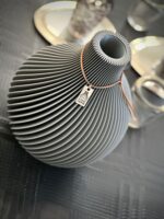 ICONIC HOME Vase Sphere in grigio come decorazione da tavolo