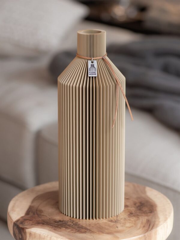 ICONIC HOME Vase Straight natural oak