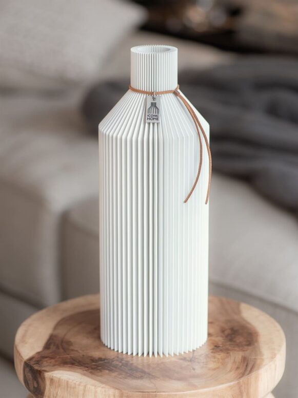 ICONIC HOME Vase Straight pure white