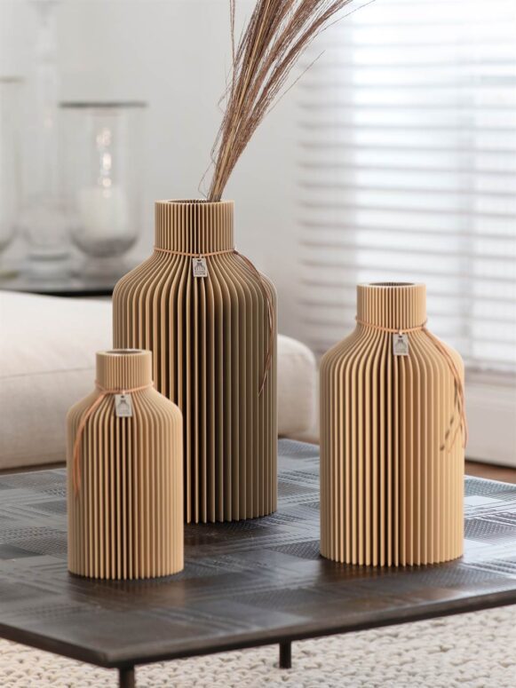 ICONIC HOME Vasen Set Pure Natural Oak