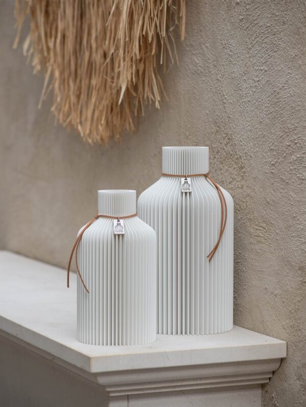 ICONIC HOME Vases Set Pure White