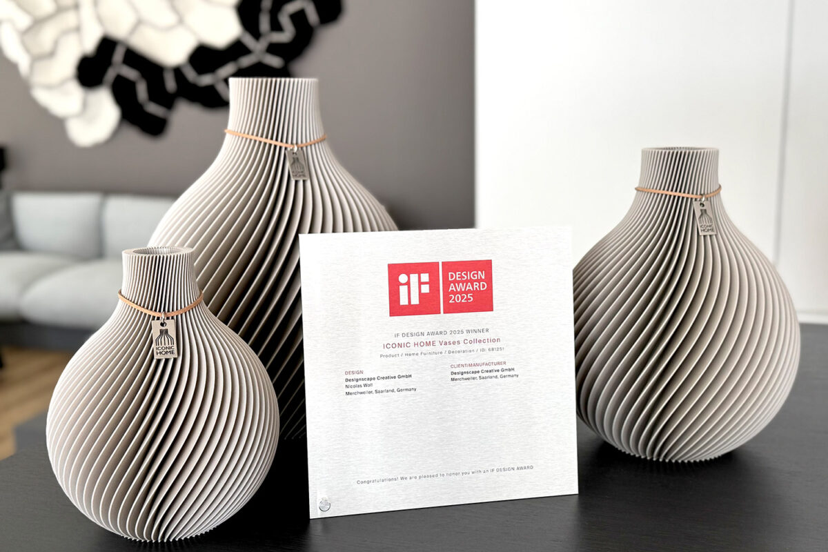 Vincitore del premio iF Design Vasi ICONIC HOME
