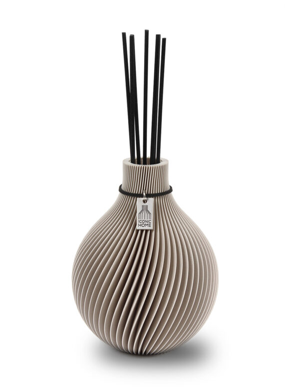 Diffuseur de parfum Sphere avec bâtonnets de parfum ICONIC HOME in cozy greige