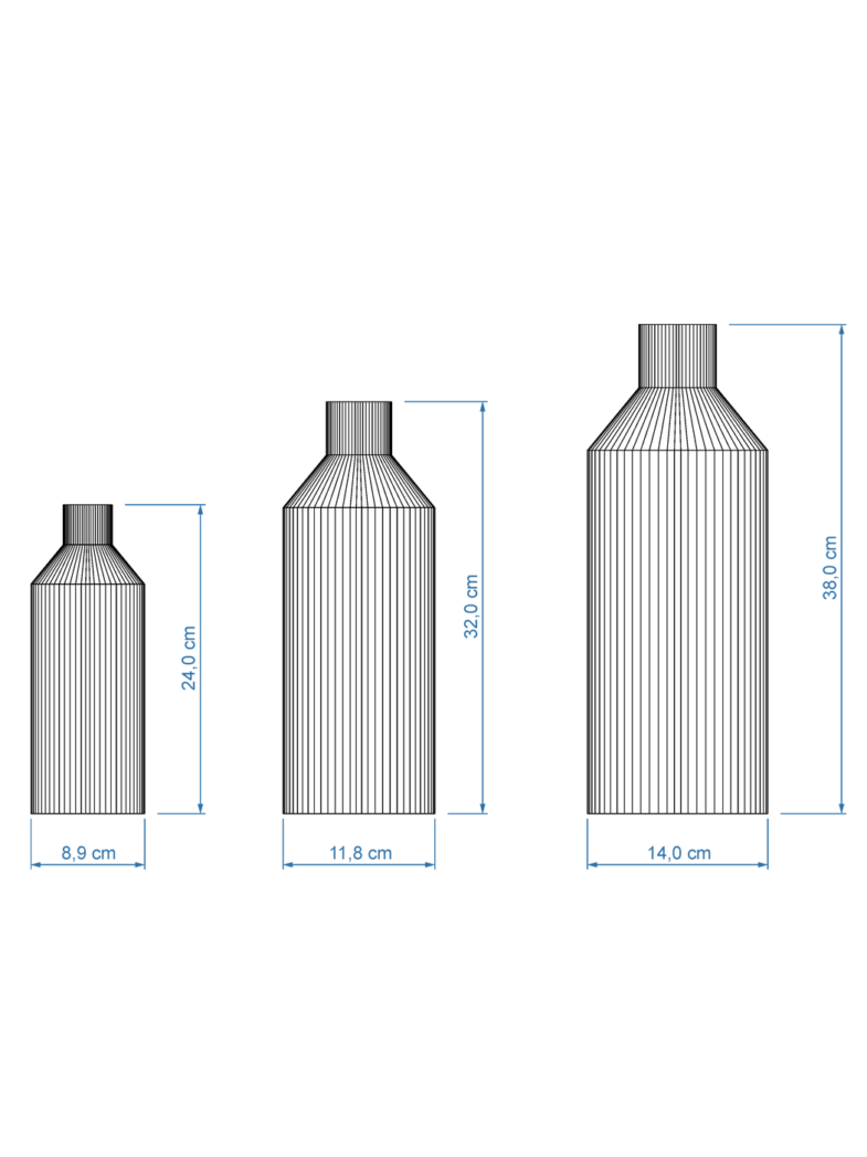 Vase Straight Dessins cotés