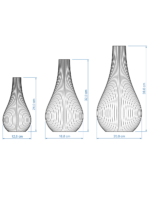 Vase Twist set di 3 disegni tridimensionali