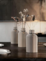 Vase de table Pure de ICONIC HOME en cozy greige