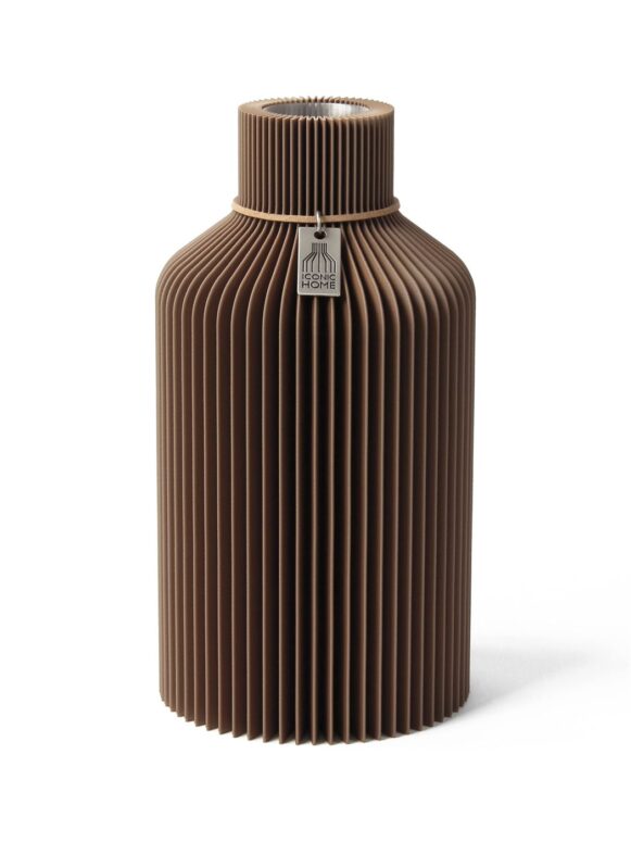 Vase Pure Braun Choco Brown Small ICONIC HOME