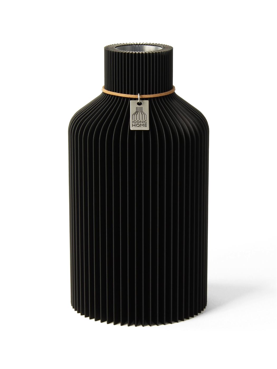 Vase Pure Deep Black Small ICONIC HOME