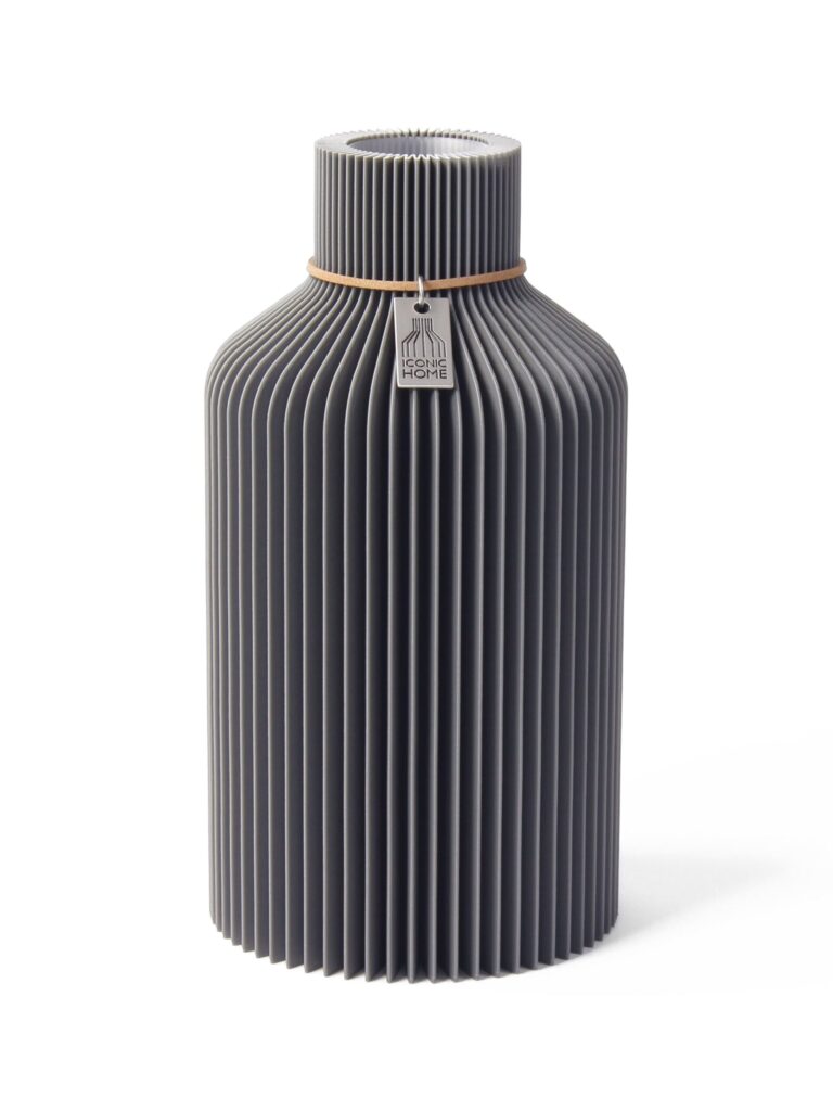 Vase Pure Shadow Grey Small ICONIC HOME High Resolution