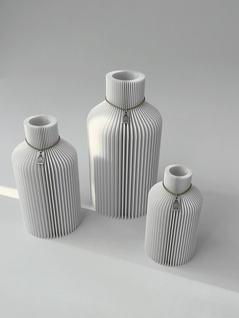 Pure vase in white