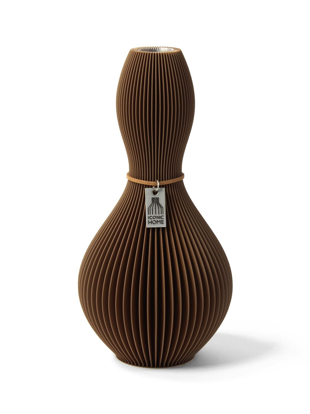 Vase Shape Choco Brown Small ICONIC HOME