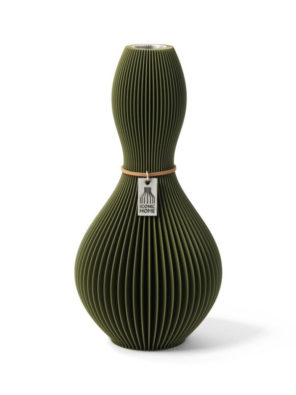 Vase Shape grün Moss Green Small ICONIC HOME