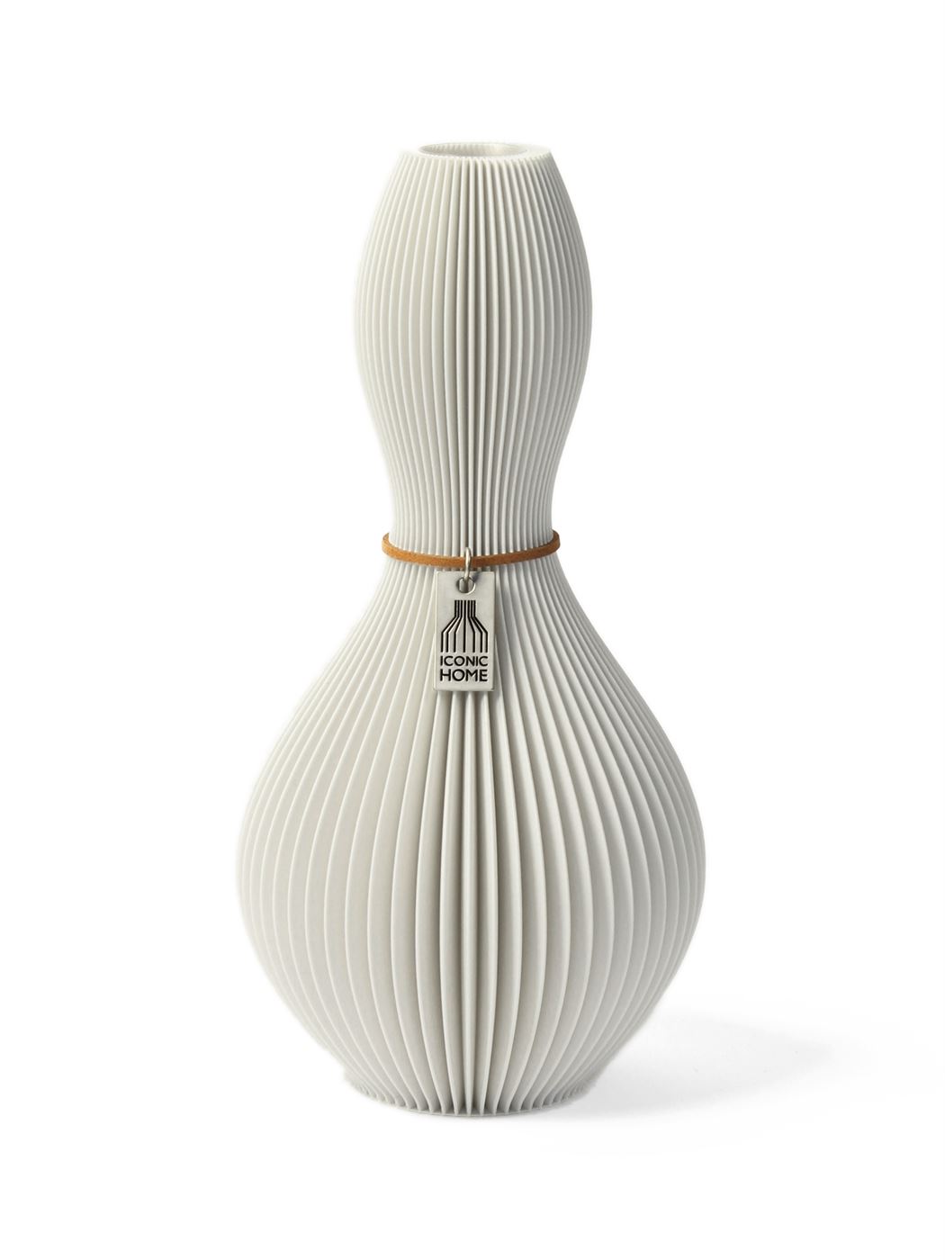 Vase Shape Pure White Small ICONIC HOME