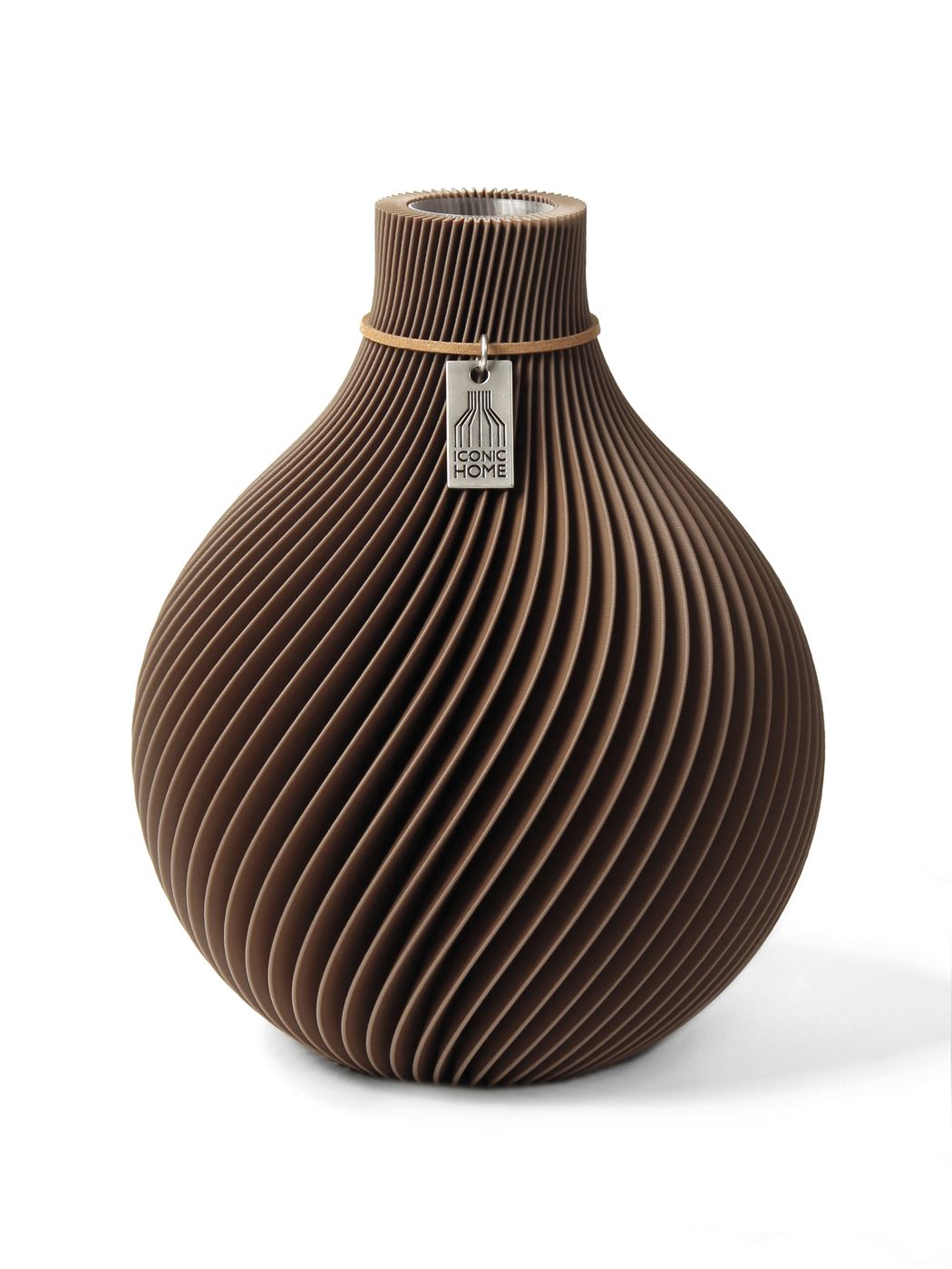 Vase Sphere Choco Brown Small ICONIC HOME
