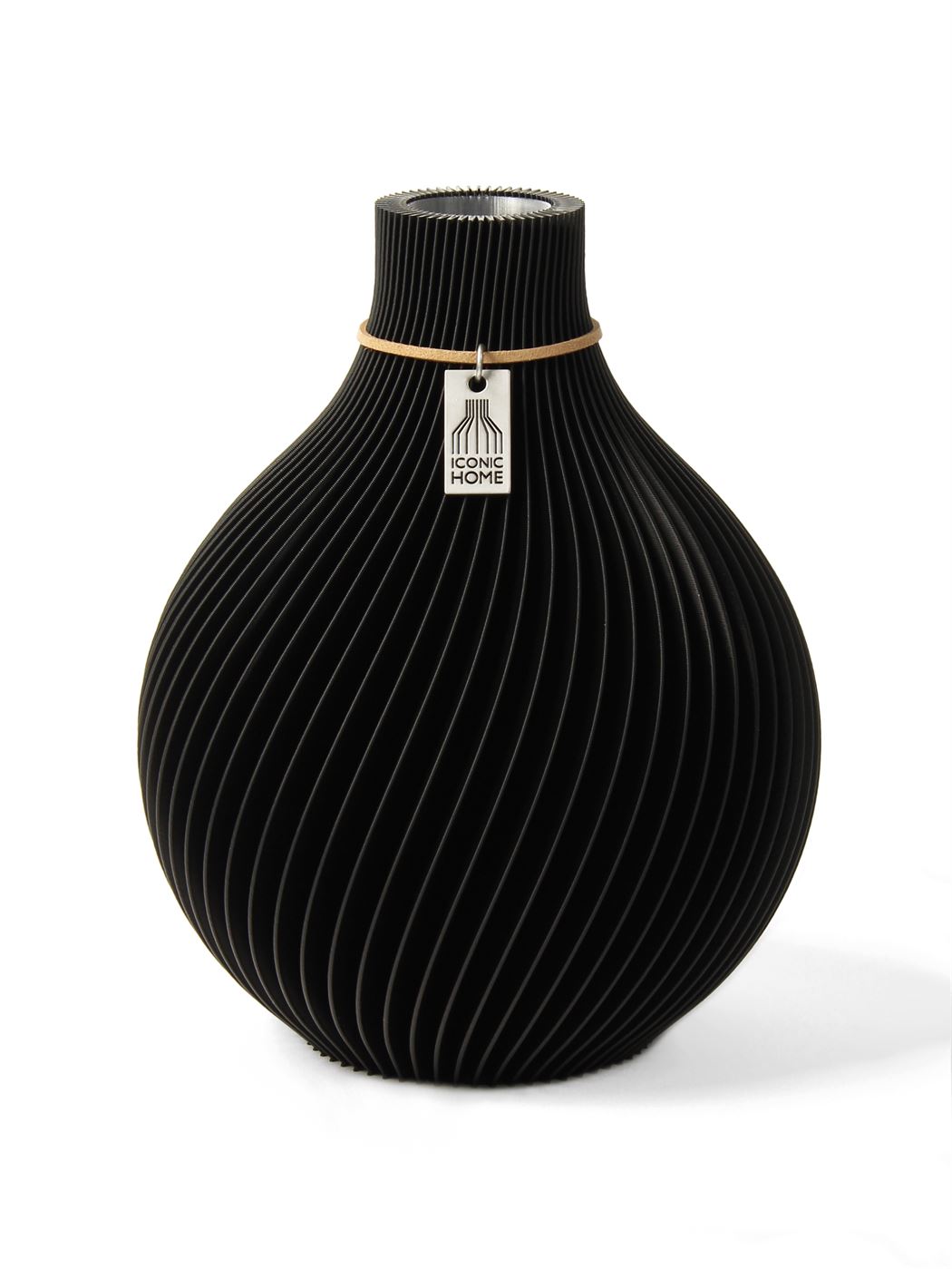 Vase Sphere schwarz Deep Black Small ICONIC HOME