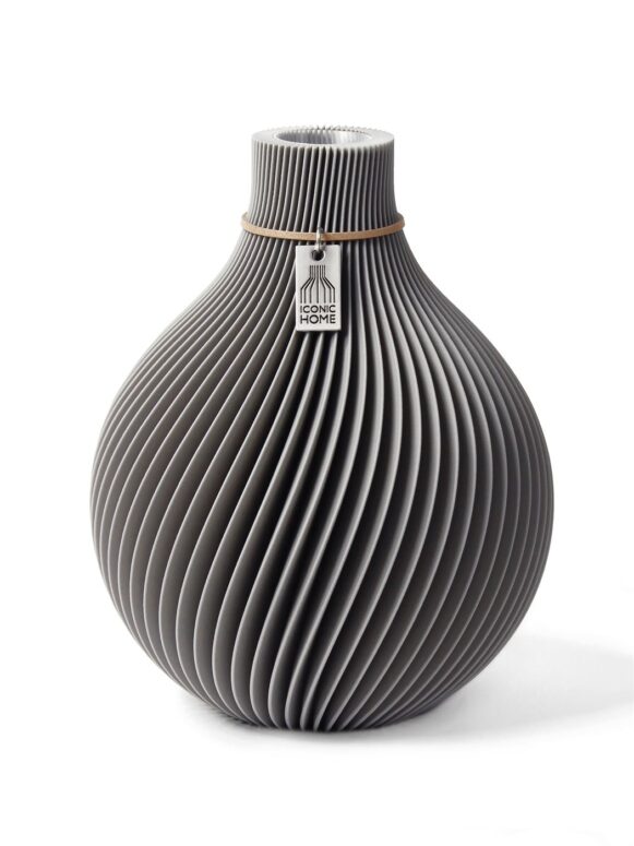 Vase Sphere hellgrau Dreamy Grey Small ICONIC HOME