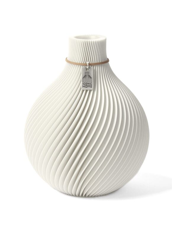 Vase Sphere weiß Pure White Small ICONIC HOME