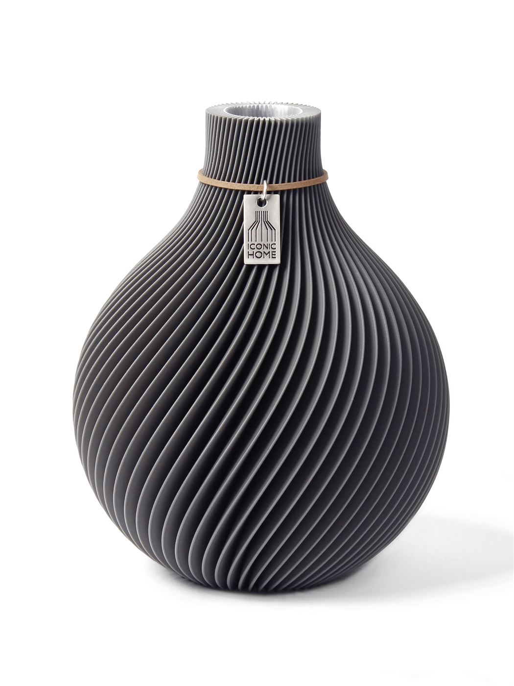 Vase Sphere Shadow Grey Small ICONIC HOME