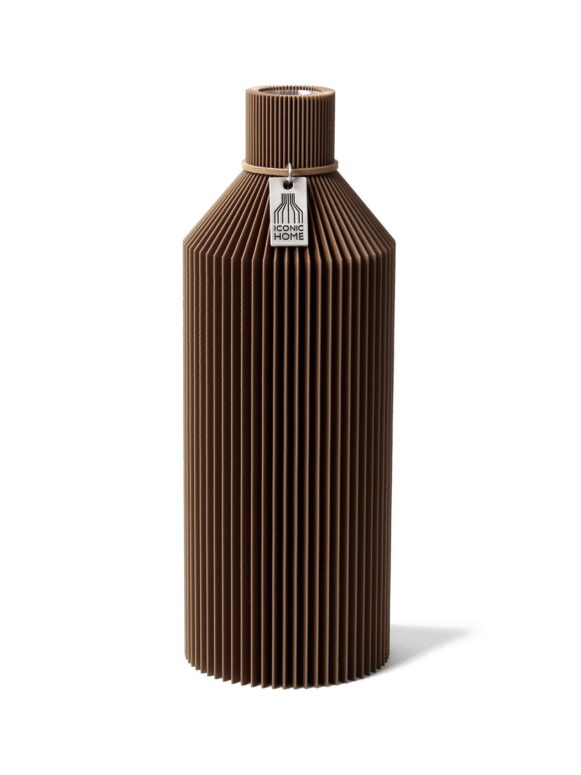 Vase Straight braun Choco Brown Small ICONIC HOME