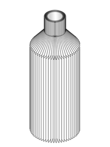 Zeichnung Vase Straight von ICONIC HOME