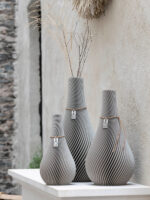 Vaso Twist set di 3 accogliente greige ICONIC HOME